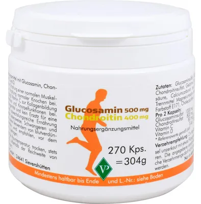 Obrázek produktu pro Velag Pharma Glukosamin 500 mg + chondroitin 400 mg kapsle, 270 kapslí
