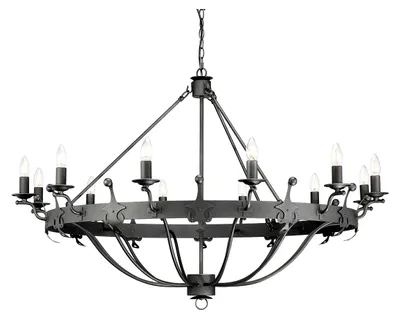 Produktbild von Elstead Windsor Kronleuchter E14 12-fach Graphit,  UK