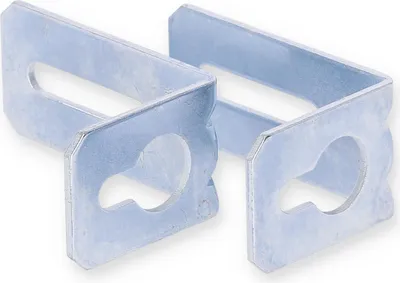 Produktbild von Hettich Schrankaufhänger mit Schlüssellochung 64 x 42 mm verzinkt 2 Stk.