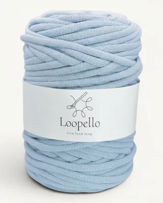 Produktbild von Loopello Baumwollkordel Pro 9 mm 100 m – Hellblau
