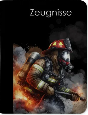 Produktbild von Kinder Zeugnismappe, Zeugnis Ordner A4, Feuerwehr Junge