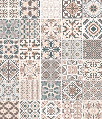 A collage of various tile patterns.