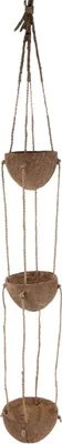 Produktbild von Blumenampel mit 3 Kokos Becher, ca. 100 cm
