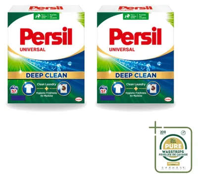 Produktbild von 2 x Persil Universal Waschpulver für weiße Wäsche - Vorratspackung - 2 Stücke