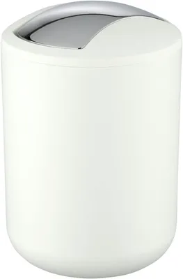 Produktbild von WENKO Kosmetikeimer Brasil Weiß S, 2 Liter, Weiß, Kunststoff (TPE) weiß