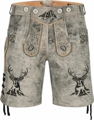 Produktbild von PAULGOS Herren Trachten Lederhose Kurz - HK4 ANTIK - Echtes Leder - in 3 Farben erhältlich - Größe 44 - 60