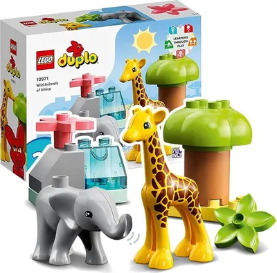 Zdjęcie produktu dla LEGO 10971 DUPLO Dzikie zwierzęta Afryki Zestaw dla maluchów z figurkami zwierząt