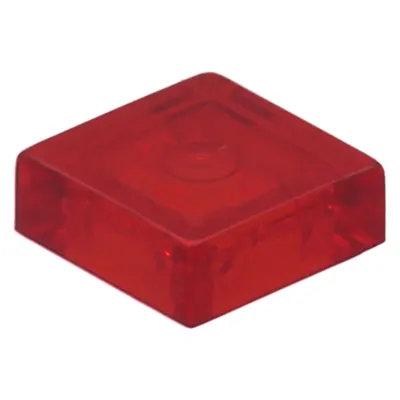 Obrázek produktu pro Stavebnice LEGO® 1x1 Průhledná červená - 3070b NEW! Množství 500x