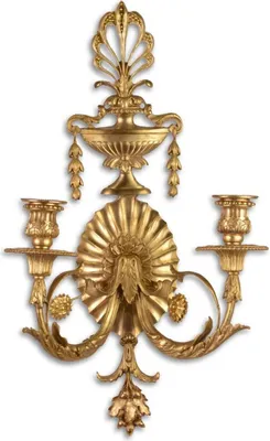 Produktbild von Casa Padrino Barock Wandkerzenhalter Gold 29,5 x 16 x H. 53,5 cm - Wohnzimmer Deko im Barockstil