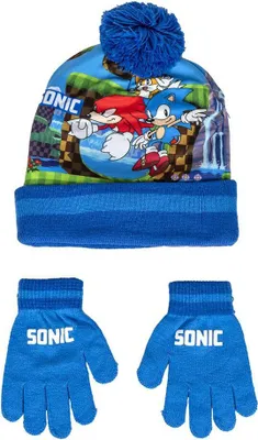 Immagine prodotto di Set cappello + guanti Sonic