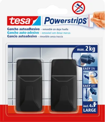 Image de tesa Powerstrips Haken Large, rechteckig, 2 kg