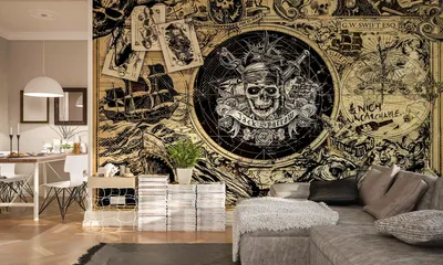 Produktbild von Komar Digitaldruck Vliestapete "Pirates of the Caribbean 5", bunt, 400 x 250 cm; 024-DVD4