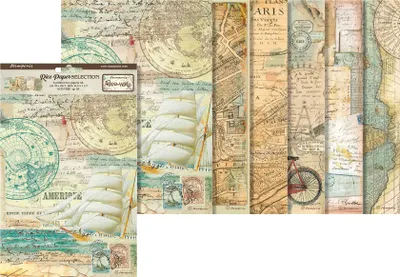 Produktbild von Motiv-Strohseiden Sortiment "Around the World", DIN A4, 6er-Set