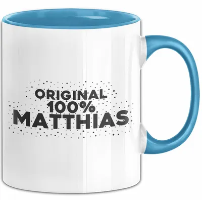 Produktbild von Matthias Tasse Original 100% Matthias Geschenk (Blau)