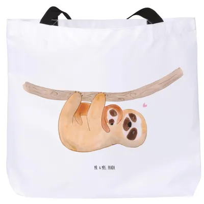 Produktbild von Mr. & Mrs. Panda Reisetasche Faultier Kind - Weiß - Geschenk, Tote Bag, Mama, Mutter, Liebe, Laptoptasche, Tasche, Schultasche, Einkaufstasche, Mom-life