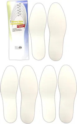 Produktbild von 3 Paar Memory Foam Schuheinlagen Zuschneidbar Gr. 36-45 Schaumstoff Einlagesohlen Einlegesohlen Schaum Schuh Sohlen Einlage