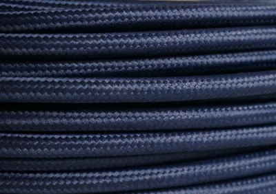 Zdjęcie produktu dla Kabel zasilający tekstylny 2x0,75 mm² ciemnoniebieski