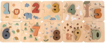 Imagen del producto de 2Kids Toys: Puzzle para niños, "Contando con animales"