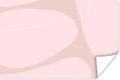 Produktbild von MuchoWow® Poster Rosa - Geometrische Formen - Abstrakt 180x120 cm - Fotoplakat