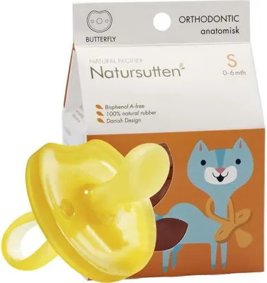 Produktbild von Schnuller Butterfly Kieferger.S Natursutten 1 St