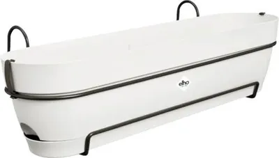 Produktbild von Blumenkasten Elho vibia campana Kunststoff 70,4 x 26 x 17 cm seidenweiß inkl. Befestigungsmaterial und Erdbewässerungsys