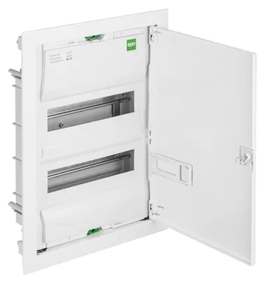 Produktbild von Unterputz / Sicherungskasten / Kleinverteiler / Verteilerkasten / VDE / 2-reihig für 24 Module