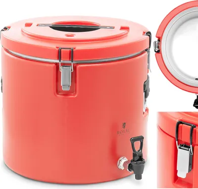 Produktbild von Gastronomie-Thermoskanne mit Zapfhahn zum Transport von Getränken, 30 l
