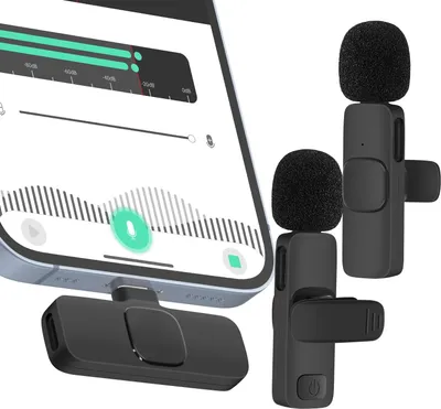 Immagine prodotto di Avizar, microfono lavalier senza fili con fulmine per iPhone, nero