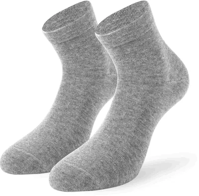 Produktbild von Lenz Soft Touch Quarters Socken - 2er Pack, grau, 43-46