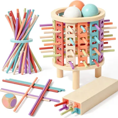 Productafbeelding van Solidchoice - Houten Montessori Spel voor Kinderen vanaf 3 Jaar