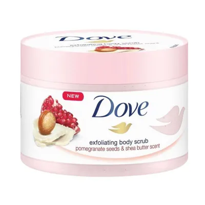 Produktbild von Dove Dusch Peeling 225ml Granatapfel & Sheabutter