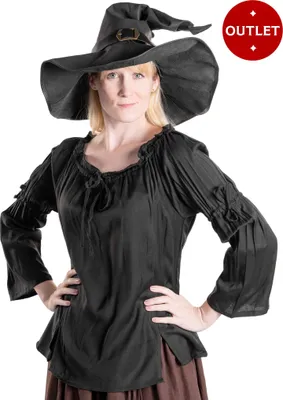 Produktbild von Mittelalter Damenbluse - Merin Farbe: schwarz, Größe: S