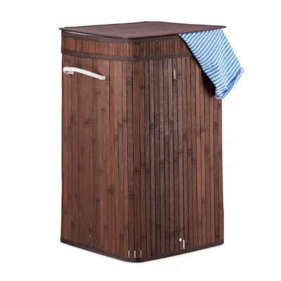 Obrázok produktu pre Bambusový kôš na bielizeň RD24307, hnedá
