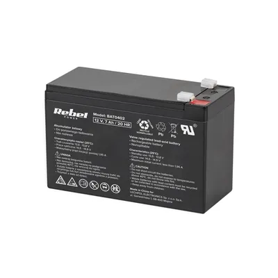 Obrázok produktu pre Rebel BAT0402 Gelový akumulátor 12V, 7Ah