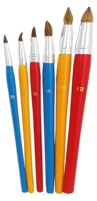 Productafbeelding van Fiorello - Set van 6 ronde aquarelverfkwasten voor het schilderen