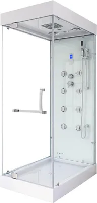 Produktbild von HOME DELUXE - Dampfdusche - DESIGN M - Maße: 80 x 120 x 220 cm, inkl. Ozondesinfektion I Duschtempel, Dampfdusche, Fertigdusche