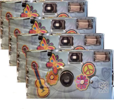 Produktbild von 4 x Sonderposten Einwegkamera Flower Power MHD 03.2026