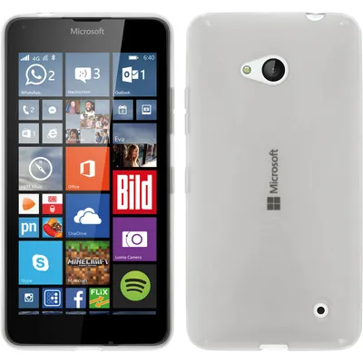 Produktbild von PhoneNatic Case kompatibel mit Microsoft Lumia 640 - clear Silikon Hülle X-Style + 2 Schutzfolien