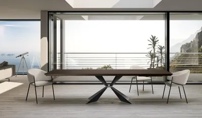 Produktbild von Stark - Fester Tisch (200 x 100 cm) aus schwarzem Furnier