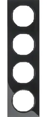Produktbild von Berker 10142245, Schwarz, Thermoplast, Schraubenlos, Berker, Glänzend, R.3