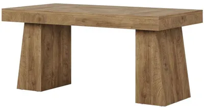 Image de Bureau d'ordinateur en bois HOGA-JW0821, 140 x 70 x 75 cm, marron