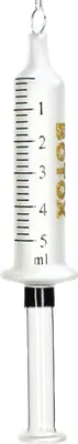 Produktbild von Christbaumschmuck Glas 16,4cm Spritze Botox Figur Weiß