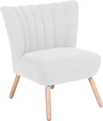 Produktbild von Sessel Kadisha Bezug Velourstoff Buche natur / creme 21137