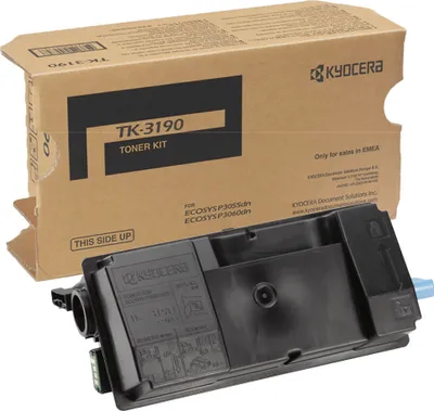 Produktbild von KYOCERA TK-3190 Original Tonerkartusche Schwarz – 25.000 Seiten für FS-4200DN, FS-4300D, ECOSYS M3550idn & M3560idn