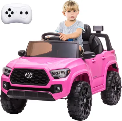 Obrázok produktu pre Elektrické autíčko pre deti pickup truck ružová 12V 2 motory z plastu a kovu