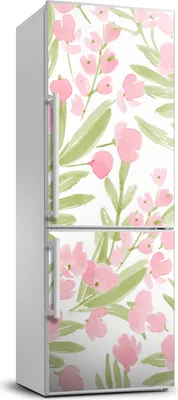 Immagine prodotto di Decorazione per frigorifero Tulup - 70x190 cm - Adesivo per frigorifero - fiori rosa