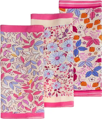 Produktbild von Taschentuch 30x30cm - 6er Set - 30x30 cm - 6Stück - Orange,Pink,Blau