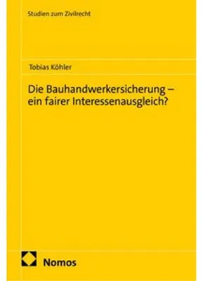 Obrázok produktu pre Die Bauhandwerkersicherung - ein fairer Interessenausgleich?