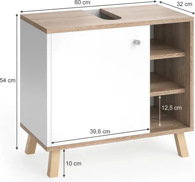 Obrázek produktu pro Základní skříňka pod umyvadlo Vicco Senyo Bílá 60 x 54 cm, Model 36350