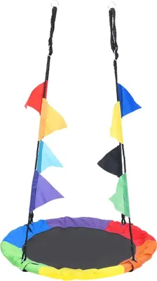 Obrázok produktu pre vidaXL Hojdačka s vlajkami Rainbow 100 cm
